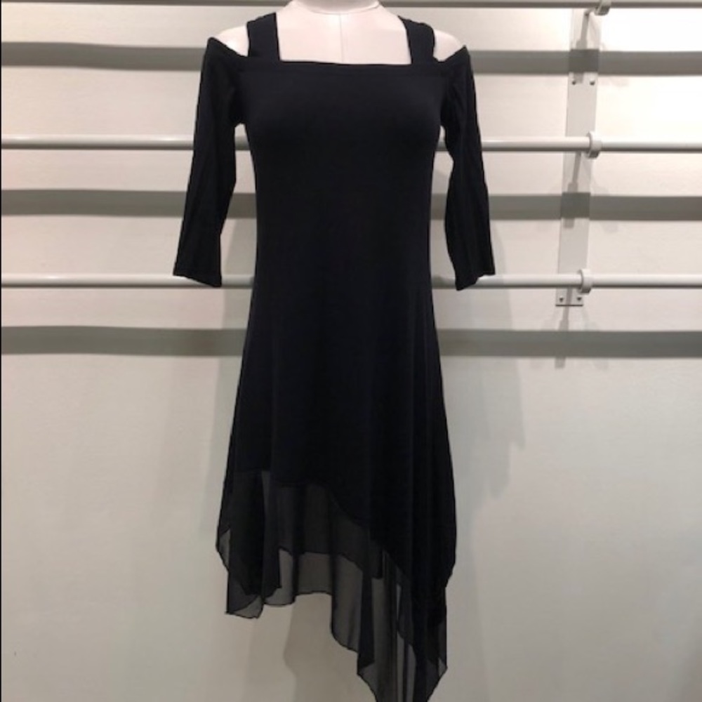 Pavo Sabor Jersey Dress with Chiffon